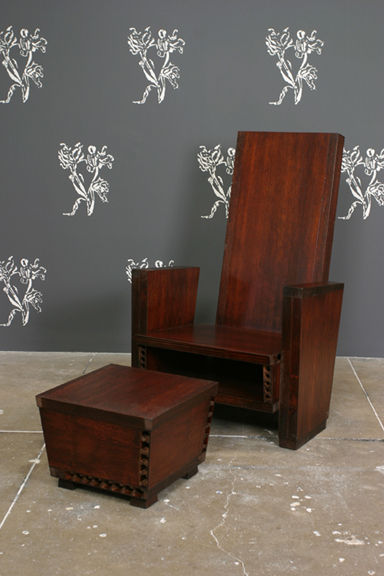 Thomas Schütte Chair with foot rest, PROTOTYPE, 2005