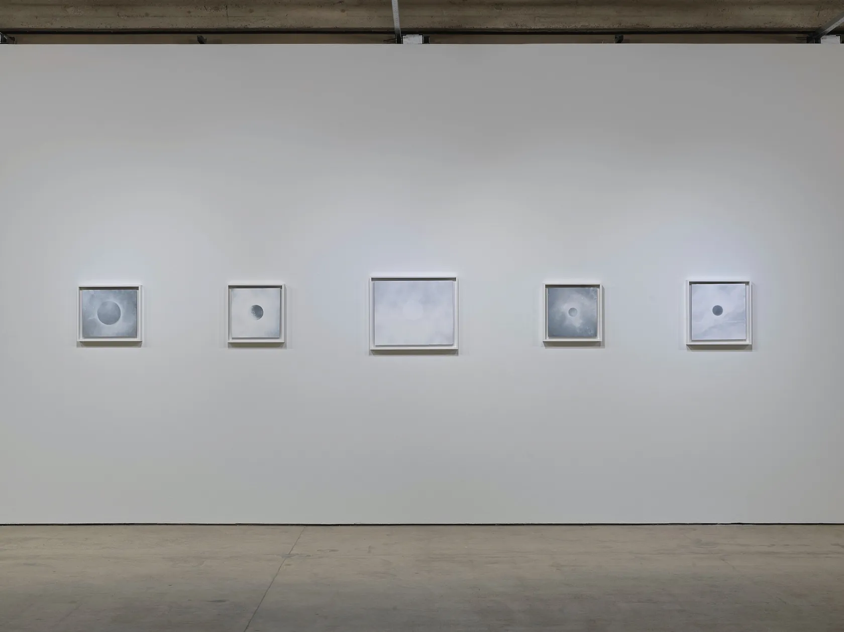 Tacita Dean Suite of Five, 2018-2019 5 parts; spray chalk, gouache and charcoal pencil on slate Slate 1: 13 x...