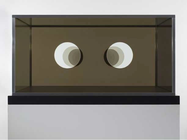 Dan Graham Double Binocular: Two-way Mirror Transparent Glass Room, 1995