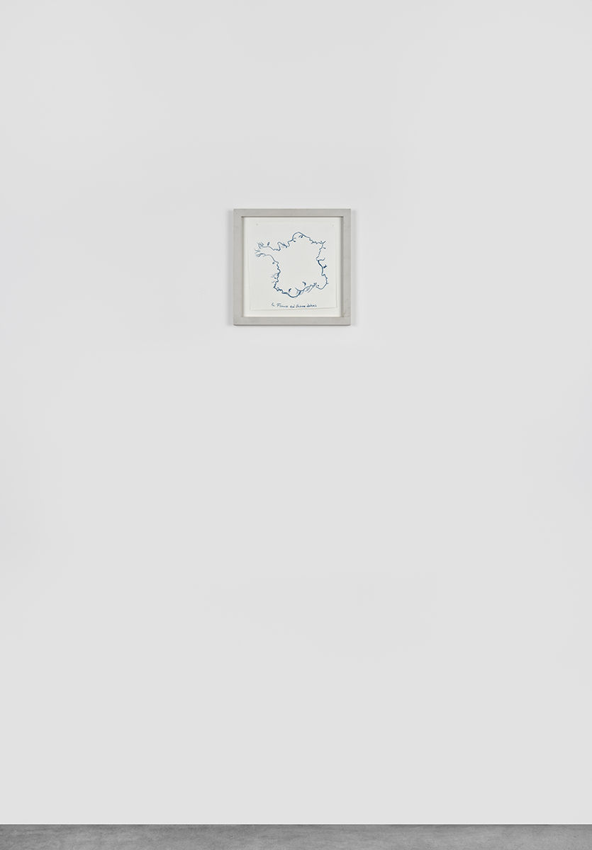 Annette Messager Series Faire des Cartes de France / La France qui chasse dehors, 2000