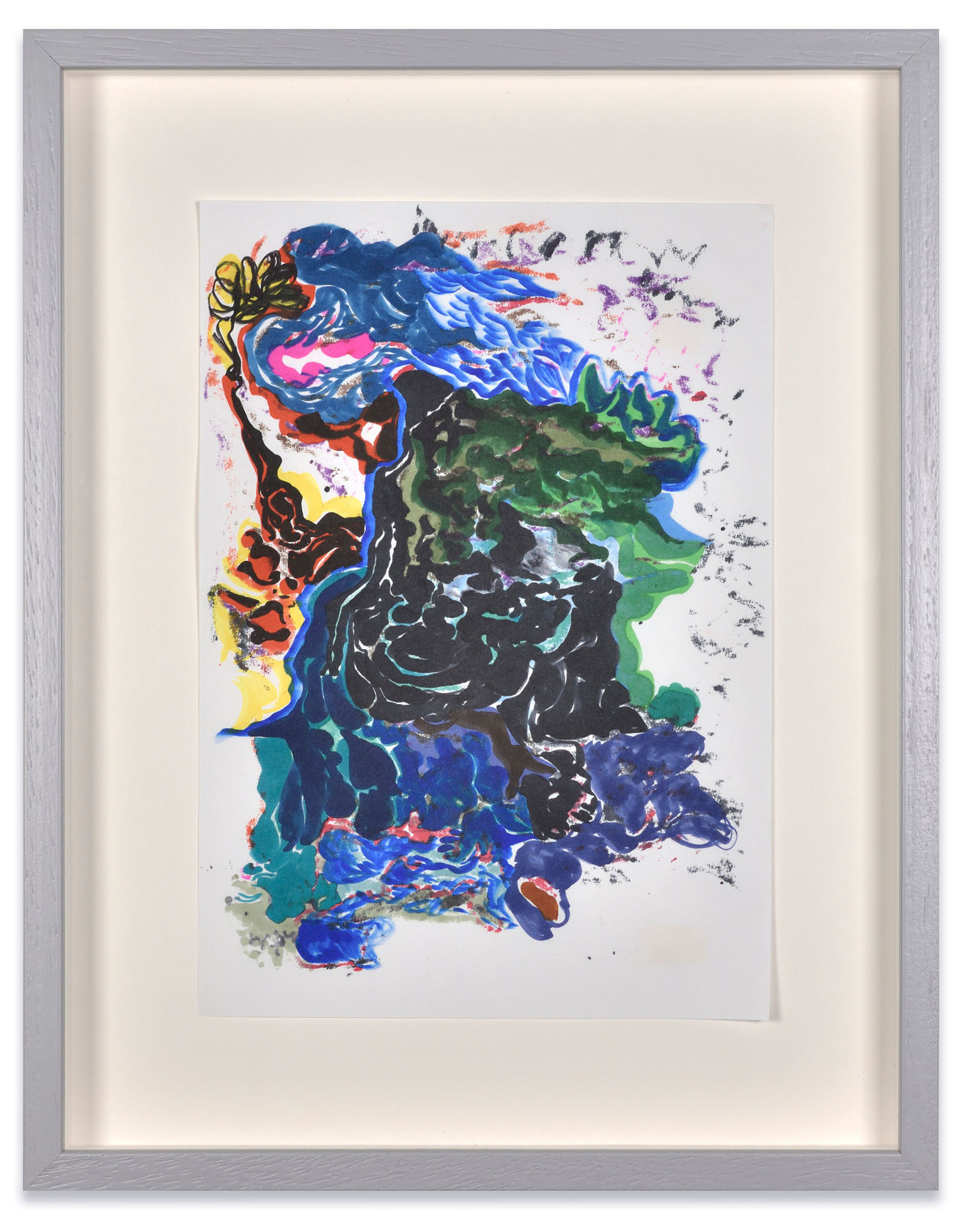 Edi Rama Untitled, 2023 Mixed media on paper Paper: 7 7/8 x 11 3/4 in. (20 x 30 cm) Frame:...