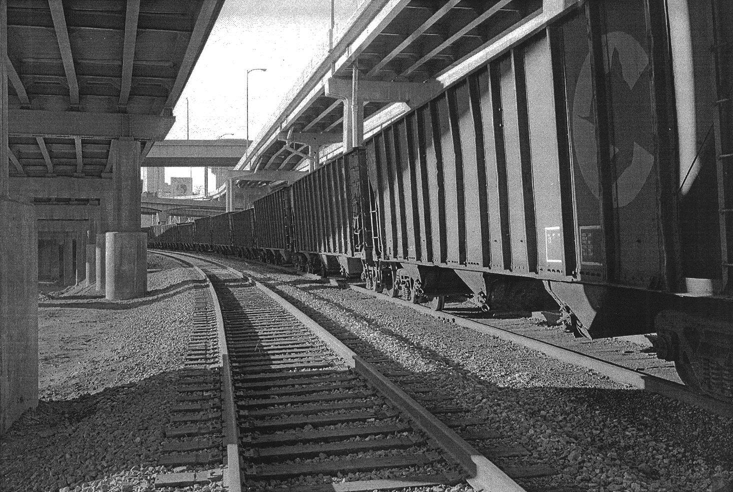 Lothar Baumgarten Chessie System Railroads, Pennsylvania Lincoln Parkway 10th Street Bridge, Pittsburgh, Pennsylvania, 1989