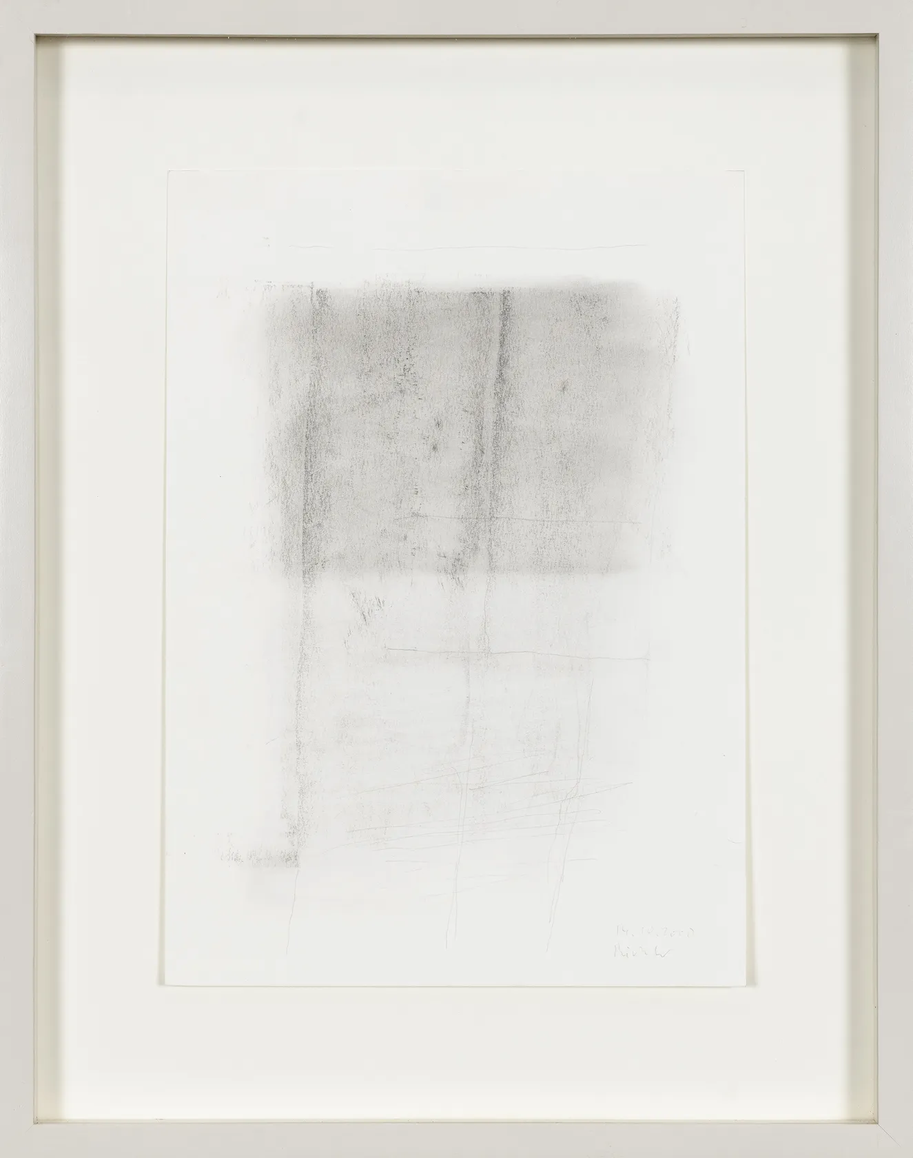 Gerhard Richter 14.10.2000, 2000 Graphite on paper Paper: 11 5/8 x 8 1/4 in. (29.5 x 21 cm) Frame: 16...