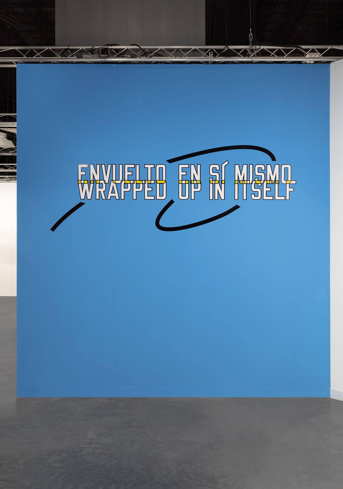 Lawrence Weiner WRAPPED UP IN ITSELF, 2013 LANGUAGE + THE MATERIALS REFERRED TO Dimensions variable