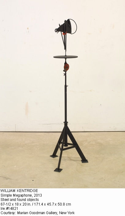 William Kentridge Simple Megaphone, 2013