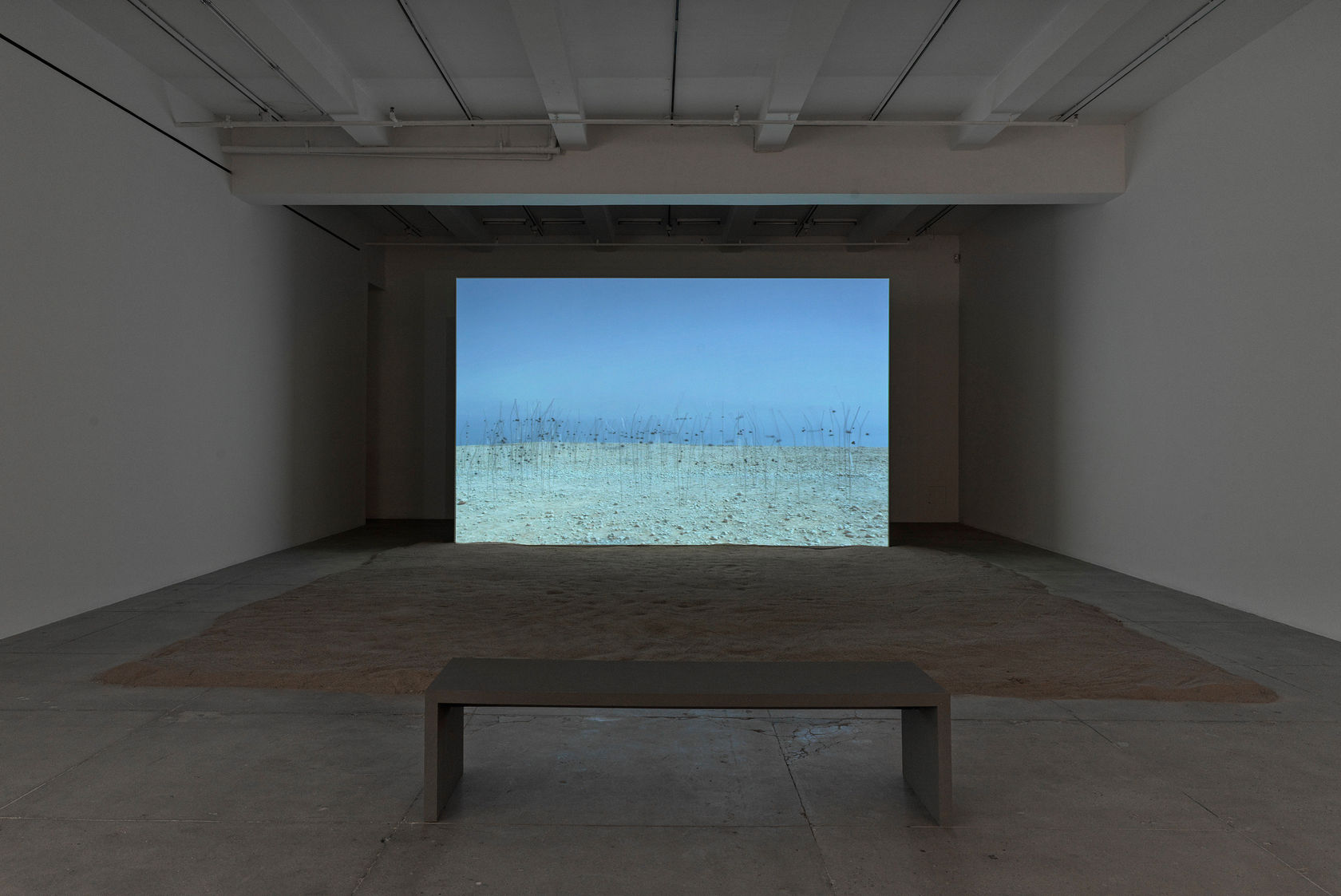 Christian Boltanski Animitas (Mères Mortes), 2017 Video installation; HD color video, sound, sand Dimensions variable Edition of 3 plus 3...