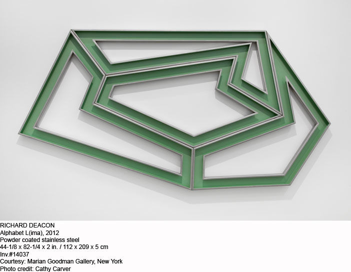 Richard Deacon Alphabet L(ima), 2012