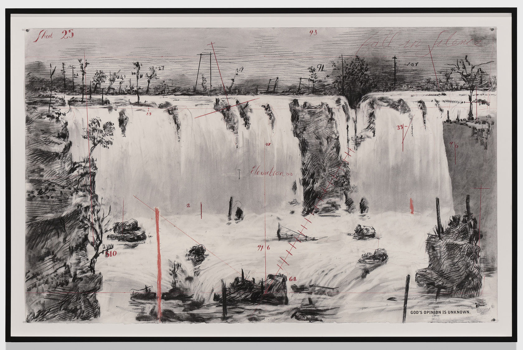 William Kentridge Drawing for 'The Head & the Load', 2018