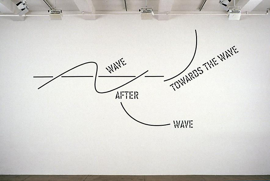 Lawrence Weiner WAVE AFTER WAVE, 2002