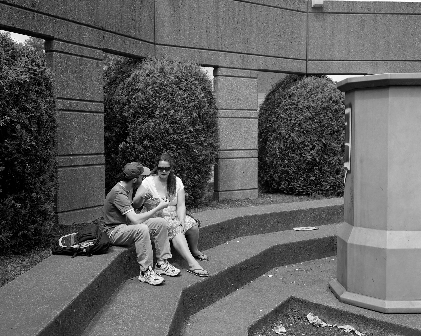 Jeff Wall Two Eat from Bag, Edition 1/2, 2008