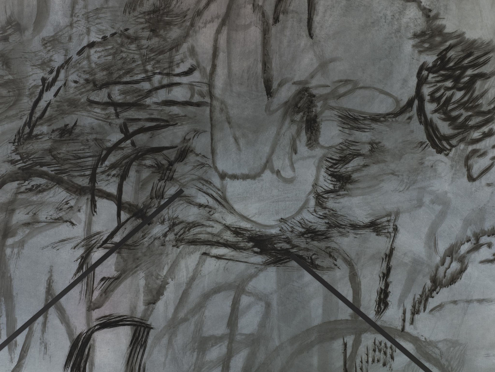 Julie Mehretu Conjured Parts (head), Aleppo, 2016