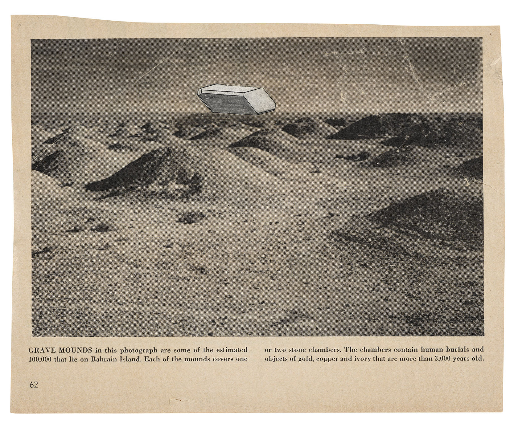 Robert Smithson Grave Mounds with Object, ca. 1966