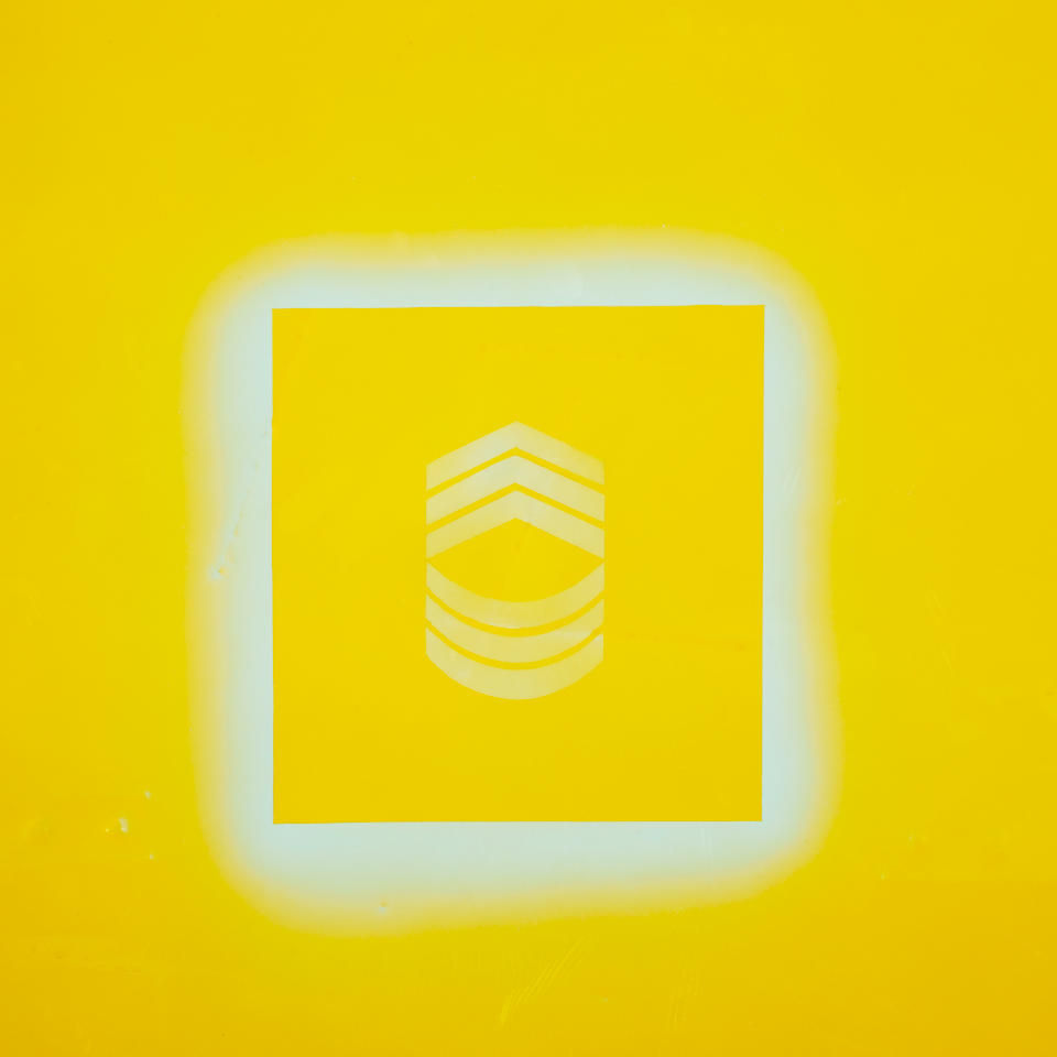 Billy Al Bengston The Alamo, 1969 1 from a series of 5; yellow lacquer on aluminum 36 x 34 in....