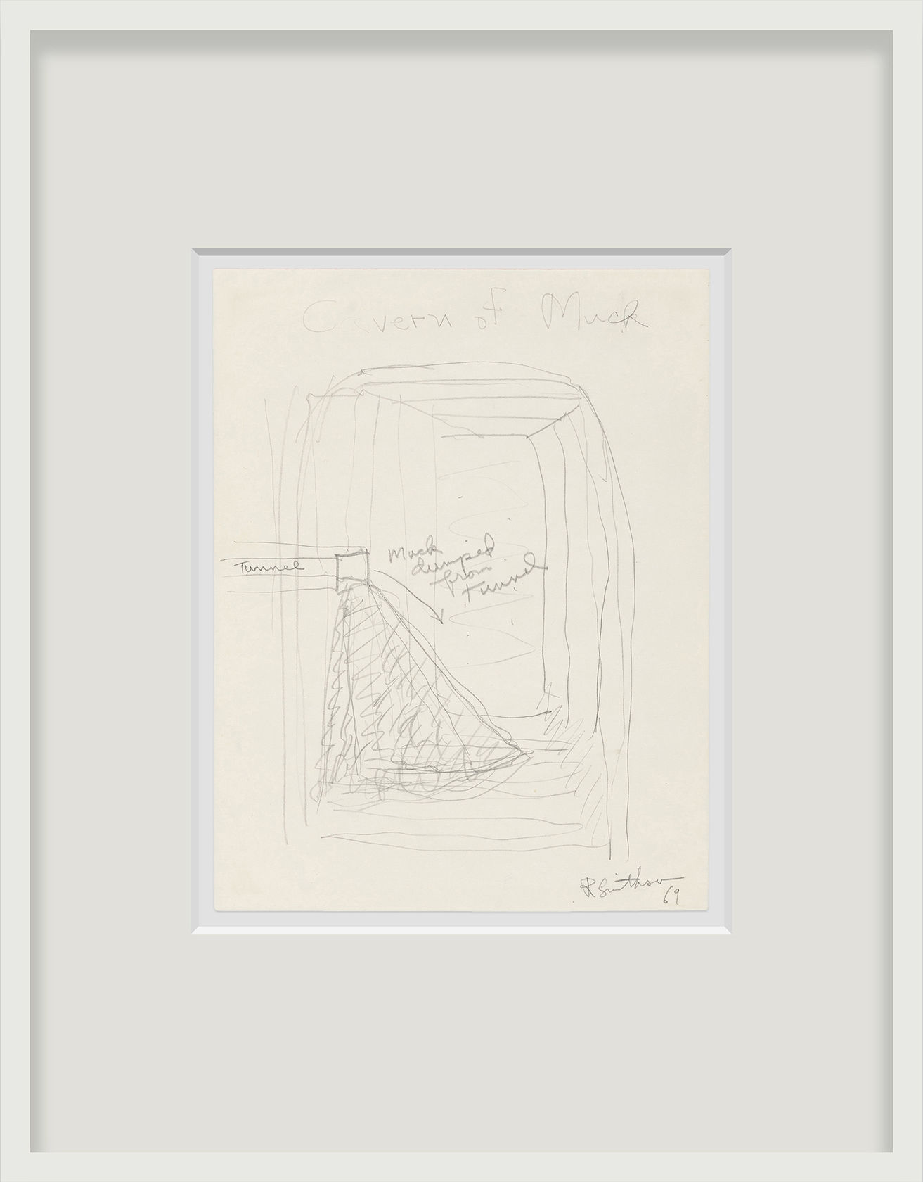 Robert Smithson Cavern of Muck, 1969