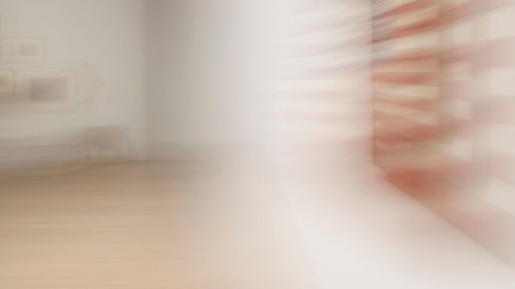 Louise Lawler Three Flags (swiped and numb), 2022 Dye sublimation print on museum box 48 x 85 3/8 in. (121.9...