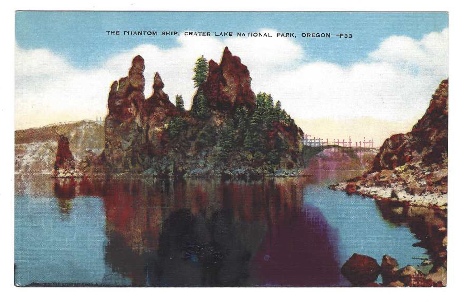 Tacita Dean Found Postcard Monoprint (The Phantom Ship), 2018