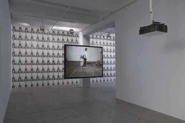 Bruce Nauman Walking in an exaggerated manner around the perimeter of a square, 1968