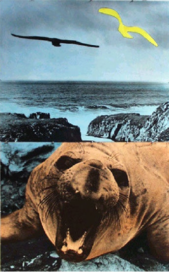 John Baldessari Walrus (With Open Mouth) And Two Observers, 1992