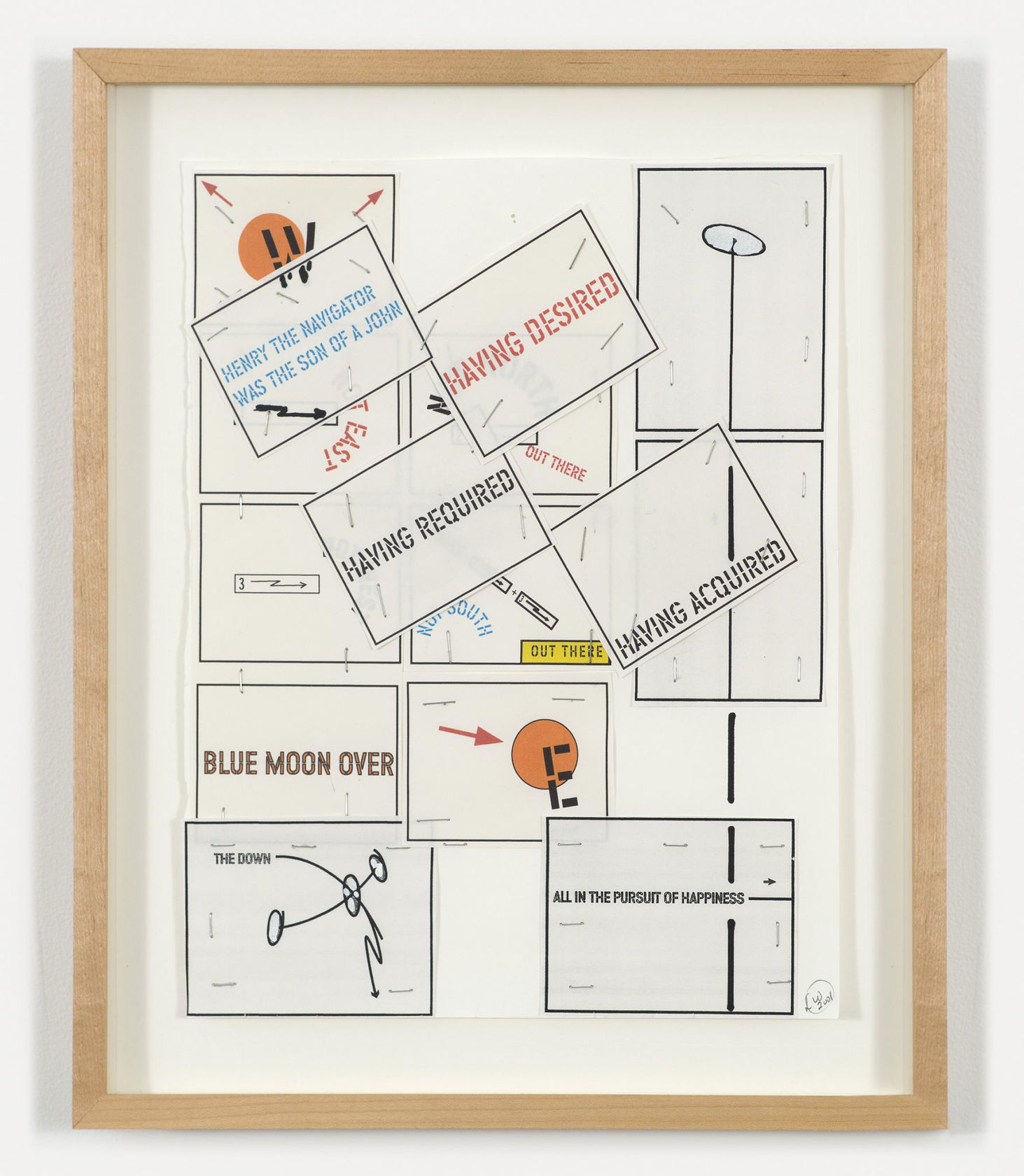 Lawrence Weiner Blue Moon #11, 2001