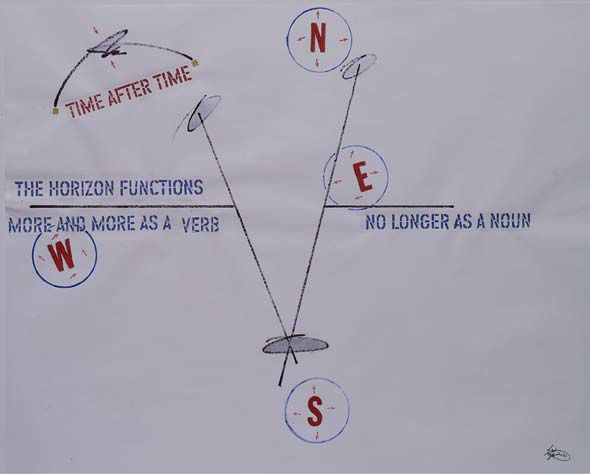 Lawrence Weiner Blue Moon #20, 2001