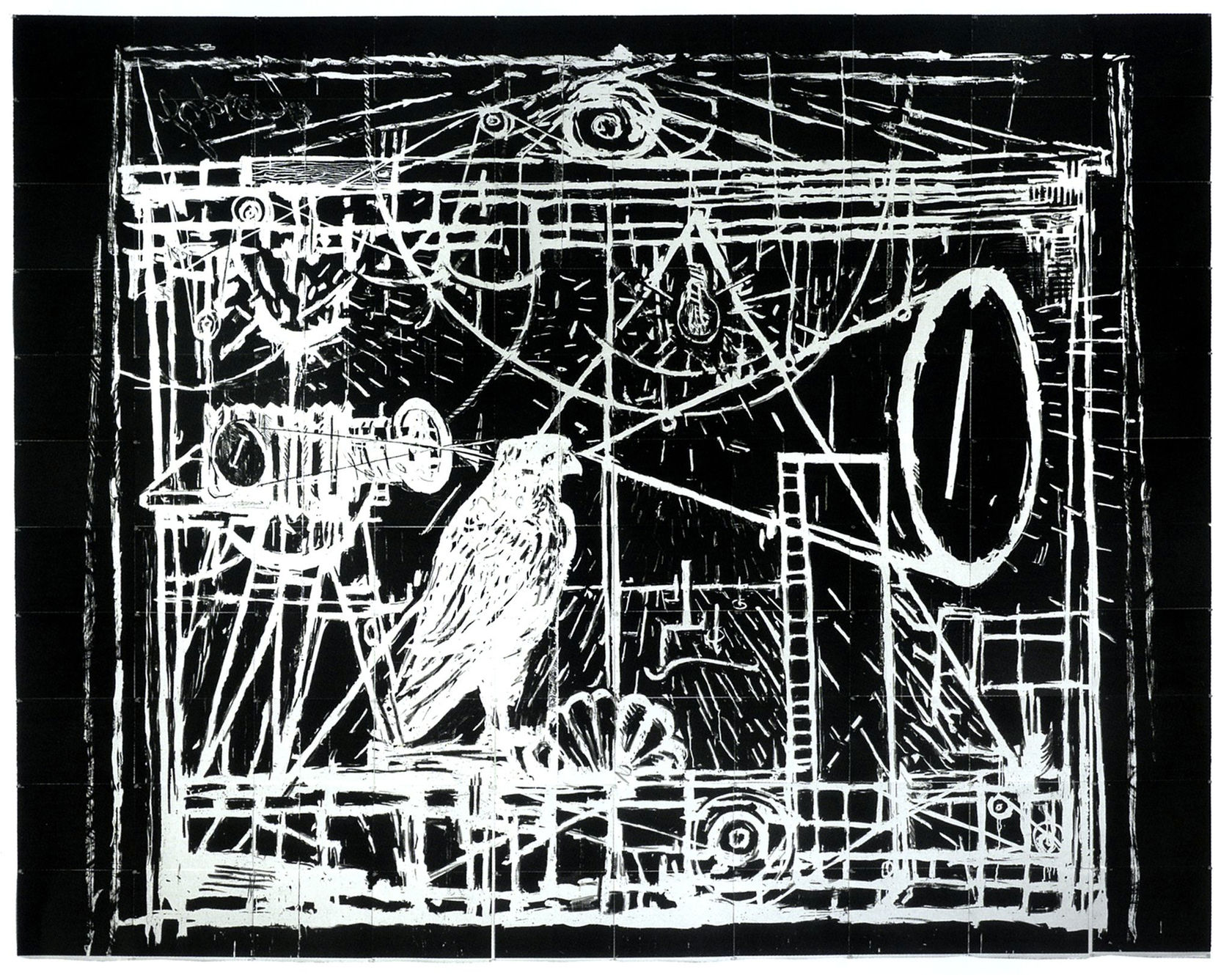 William Kentridge Learning the Flute (Reverse), TP, 2003