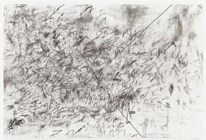 Julie Mehretu Emergent Algorithm (Manara Circle, Palestine), 2012