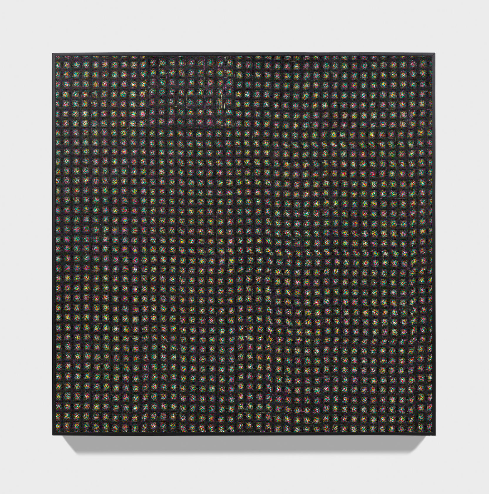 Tavares Strachan Gemini III (Queen of Sheba), 2025 Pigment, acrylic paint, pulp on panel Panel: 84 x 84 in. (213.4...