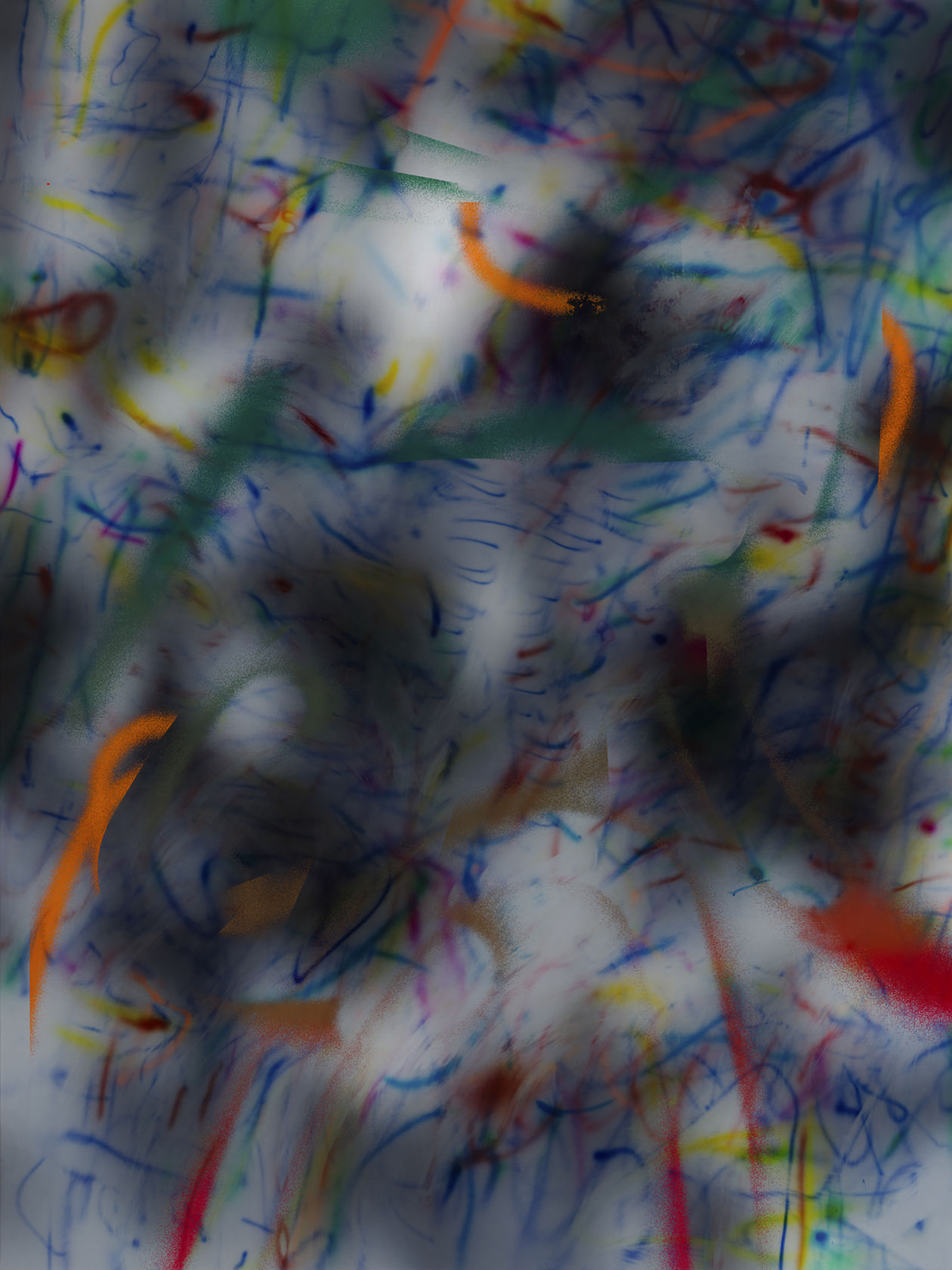 Julie Mehretu about the space of half an hour (R. 8:1) 5, 2019-2020 Ink and acrylic on canvas 96 x...