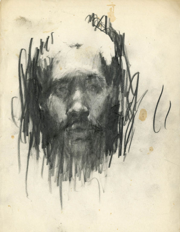Ed Bereal Untitled (Self Portrait), 1958-1965 Graphite on paper Paper: 11 x 8 1/2 in. (27.9 x 21.6 cm) Frame:...