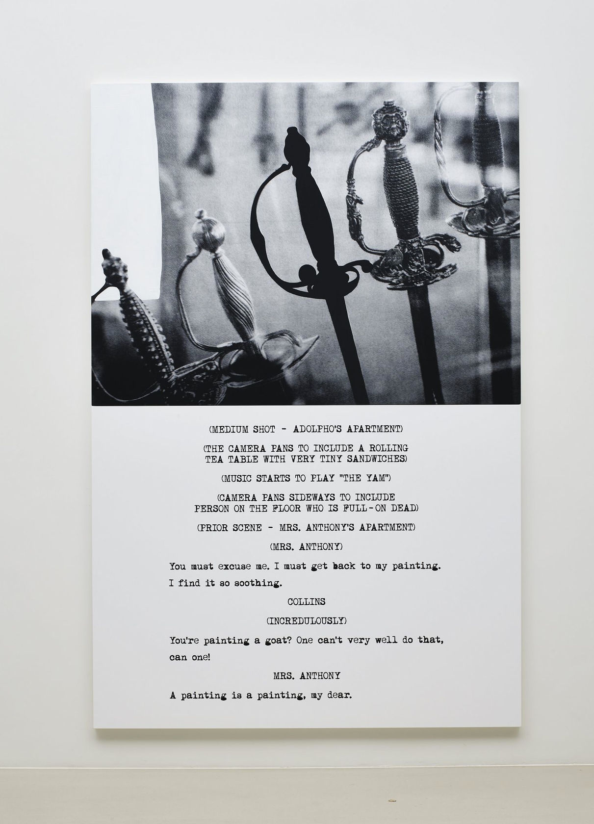 John Baldessari Pictures & Scripts: ...Full-on dead., 2015