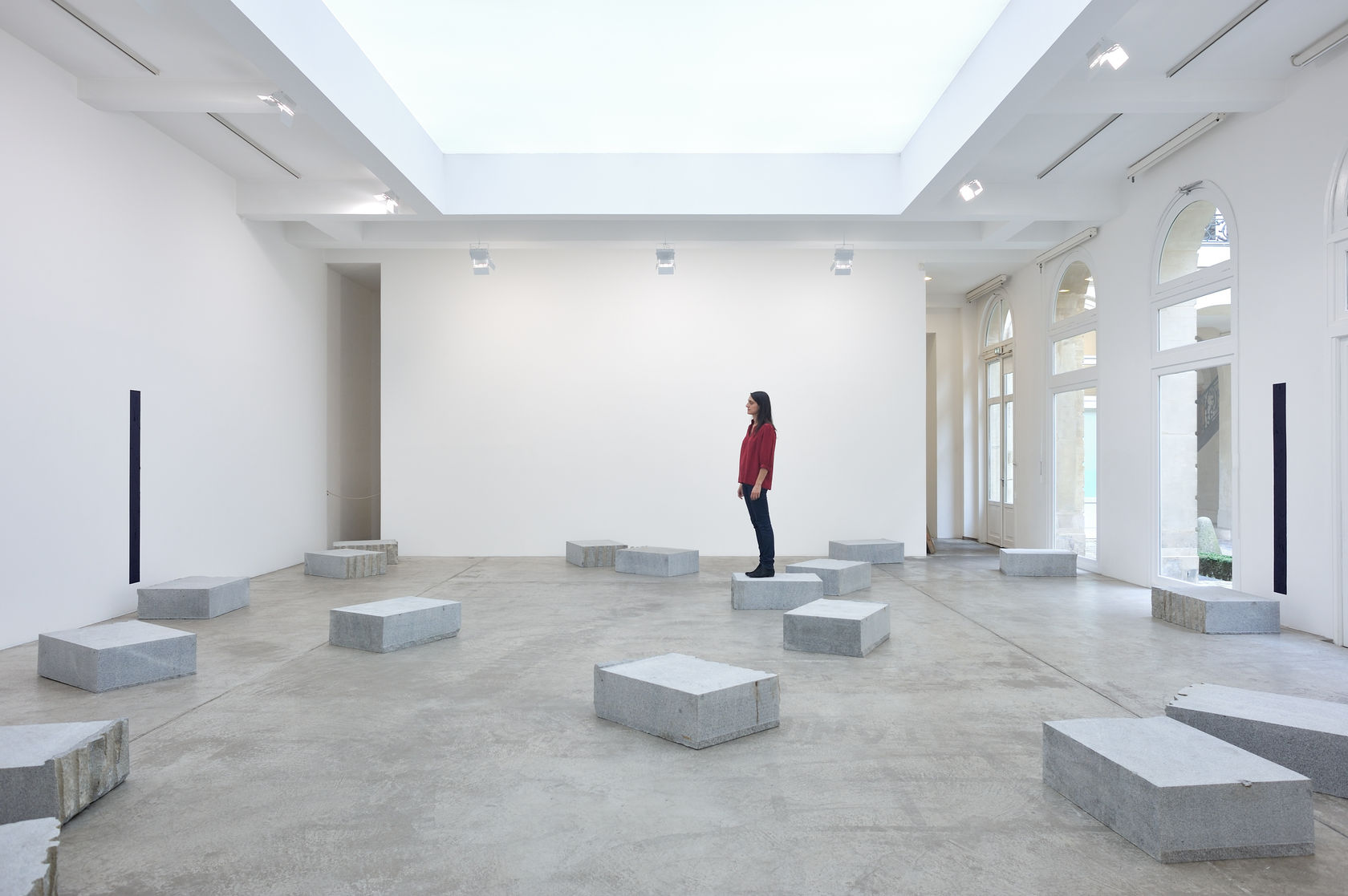 An exhibition installation view from: Giovanni Anselmo
