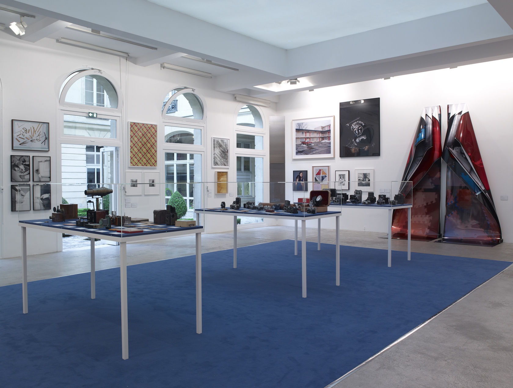 An exhibition installation view from: Department of Light Recordings, Section IV - Lens Drawings