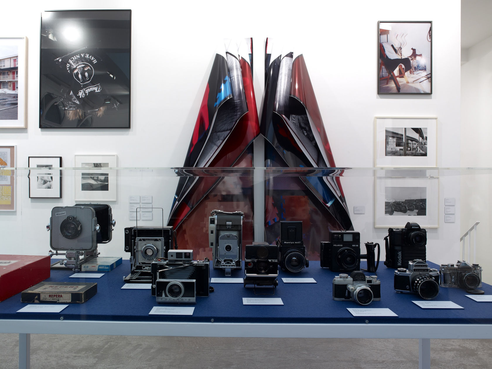 An exhibition installation view from: Department of Light Recordings, Section IV - Lens Drawings