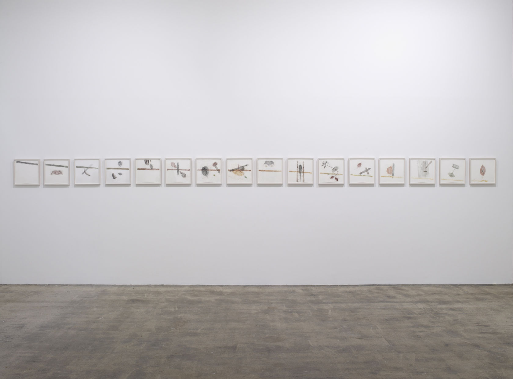 An exhibition installation view from: Giuseppe Penone, Le Corps d’un jardin