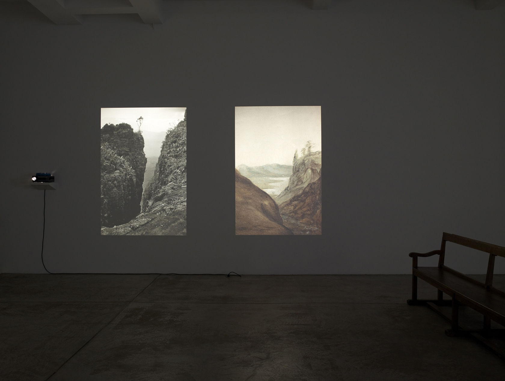 An exhibition installation view from: Lothar Baumgarten