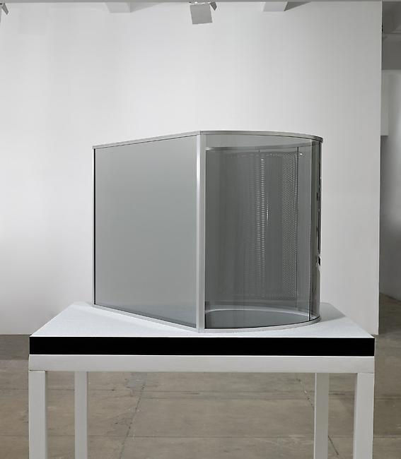 An exhibition installation view from: Dan Graham