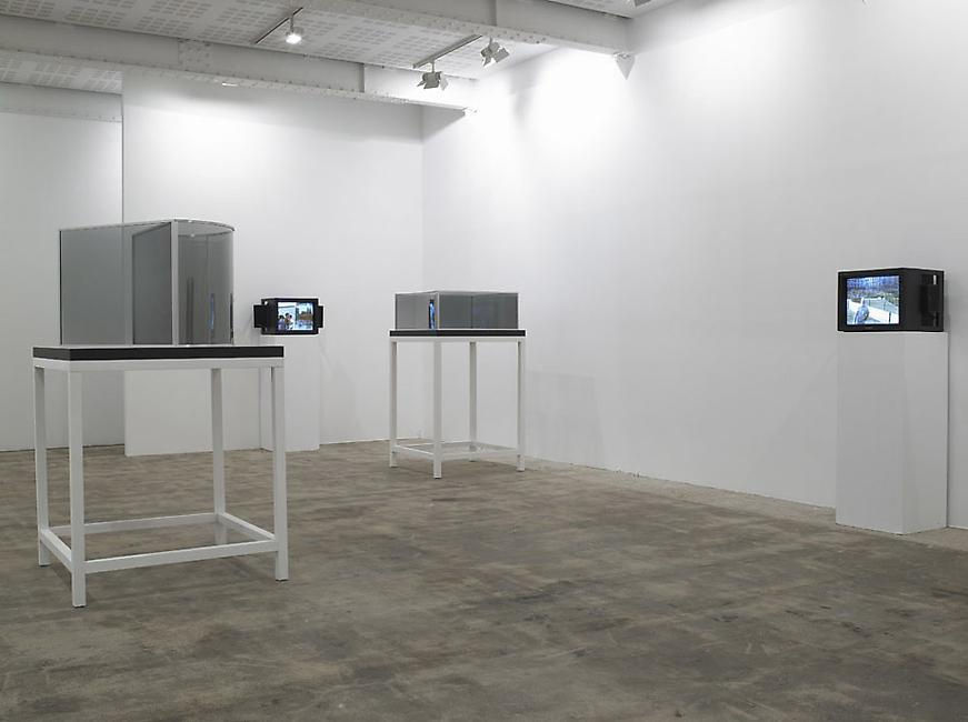 An exhibition installation view from: Dan Graham