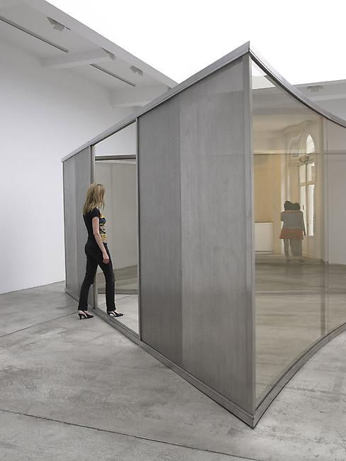 An exhibition installation view from: Dan Graham