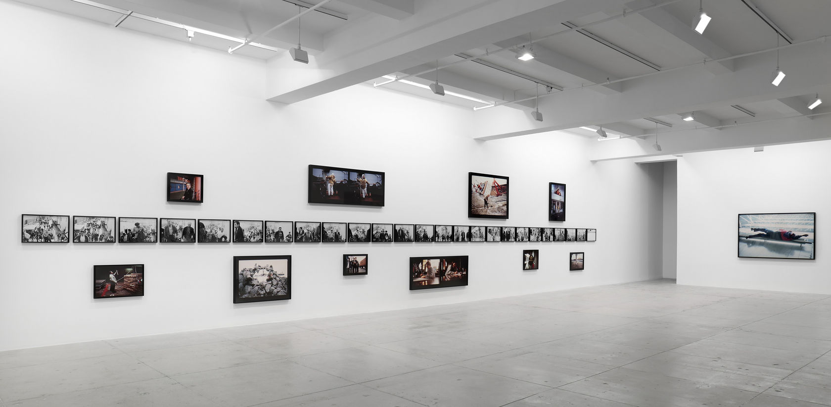An exhibition installation view from: Allan Sekula, Labor's Persistence