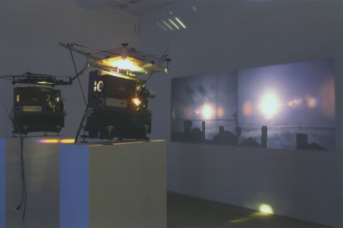 An exhibition installation view from: Dan Graham