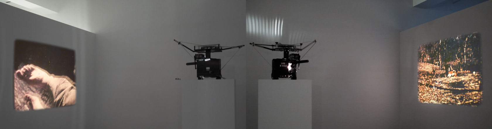 An exhibition installation view from: Dan Graham