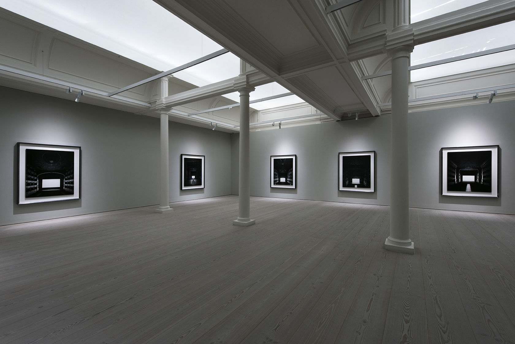 An exhibition installation view from: Hiroshi Sugimoto, Snow White