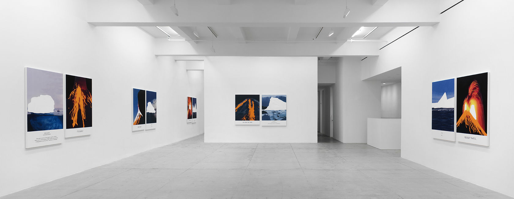 An exhibition installation view from: John Baldessari, Hot & Cold