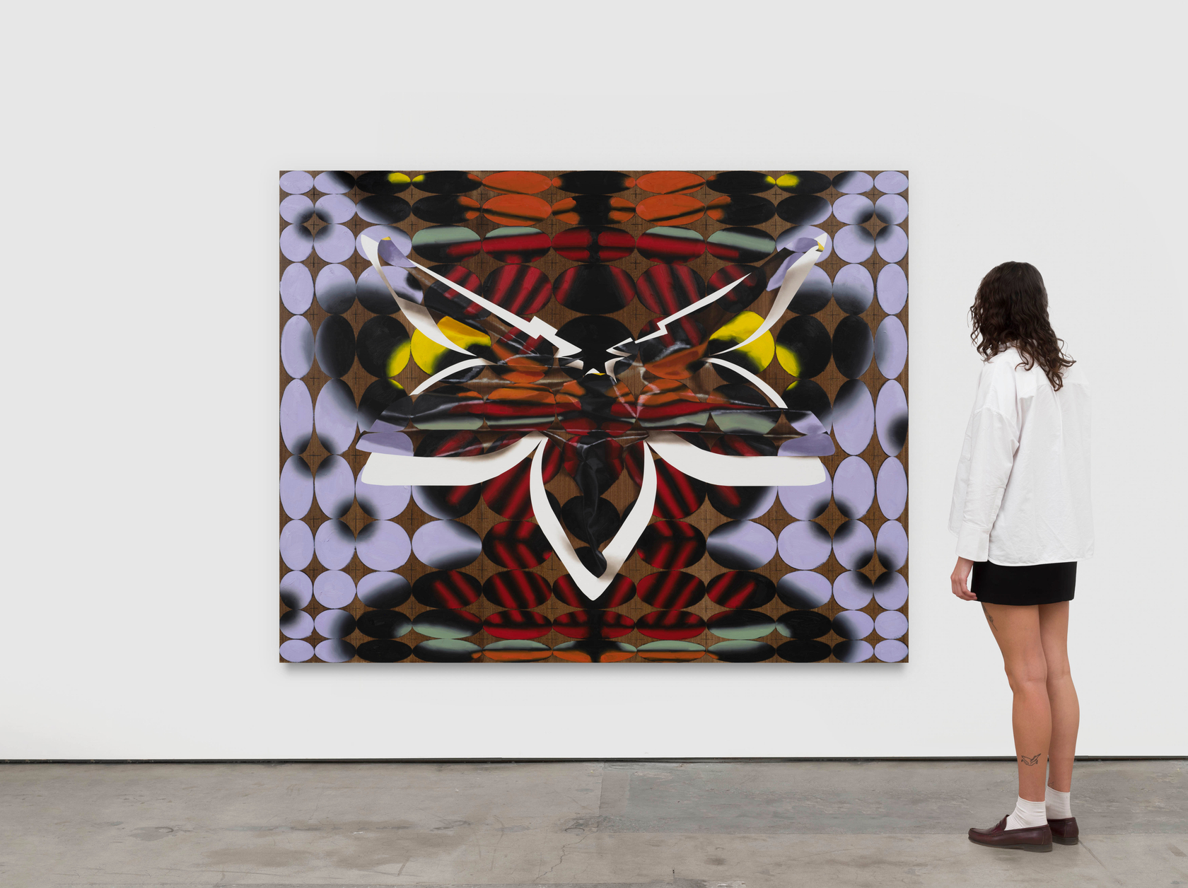 Vivien Zhang to be forgotten (Heliconius) 22024 Acrylic, charcoal and oil on linen 180 x 210 cm 70 7/8 x...
