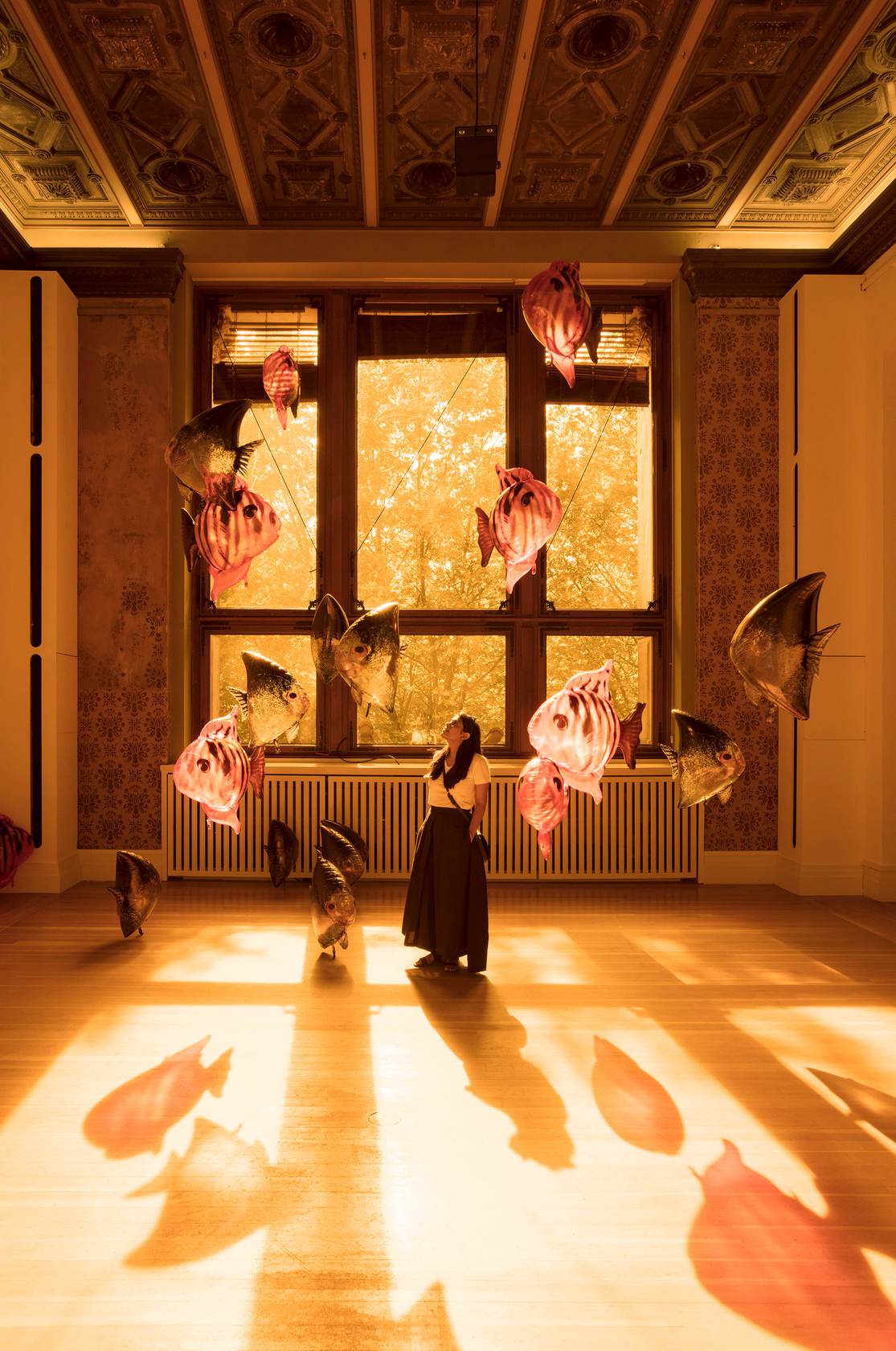 Philippe Parreno My Room Is Another Fish Bowl2022 Helium-filled Mylar balloons Dimensions variable