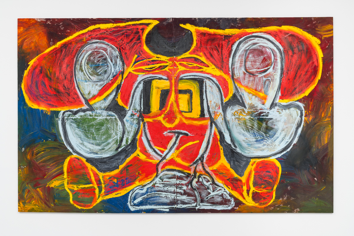 Gerasimos Floratos Imploding minion2017 Oil and acrylic on canvas 200.7 x 325.1 cm 79 x 128 in