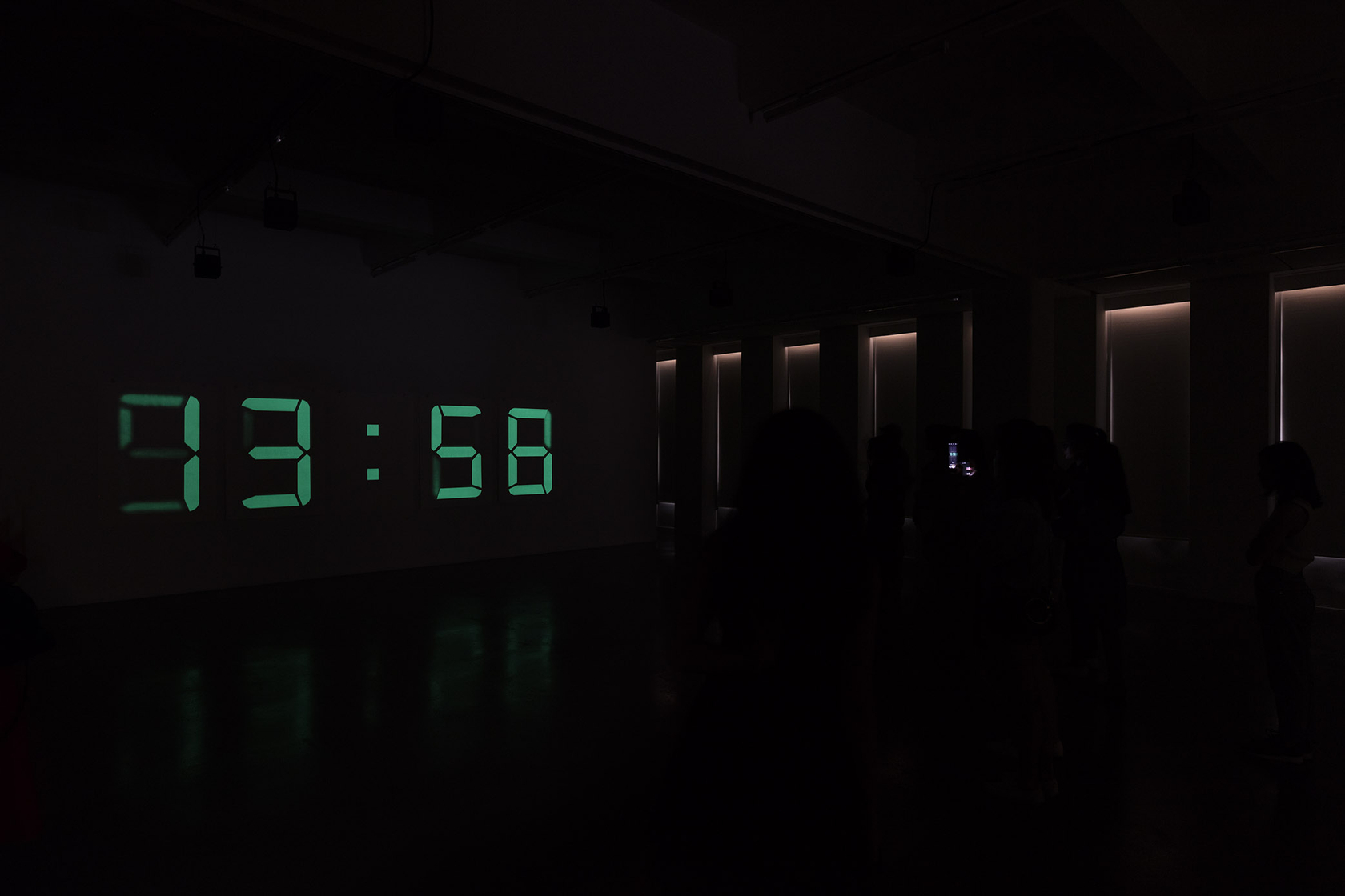 Philippe Parreno Fade to Black2017 40 screen prints on paper, phosphorescent pigment 141 x 100 cm