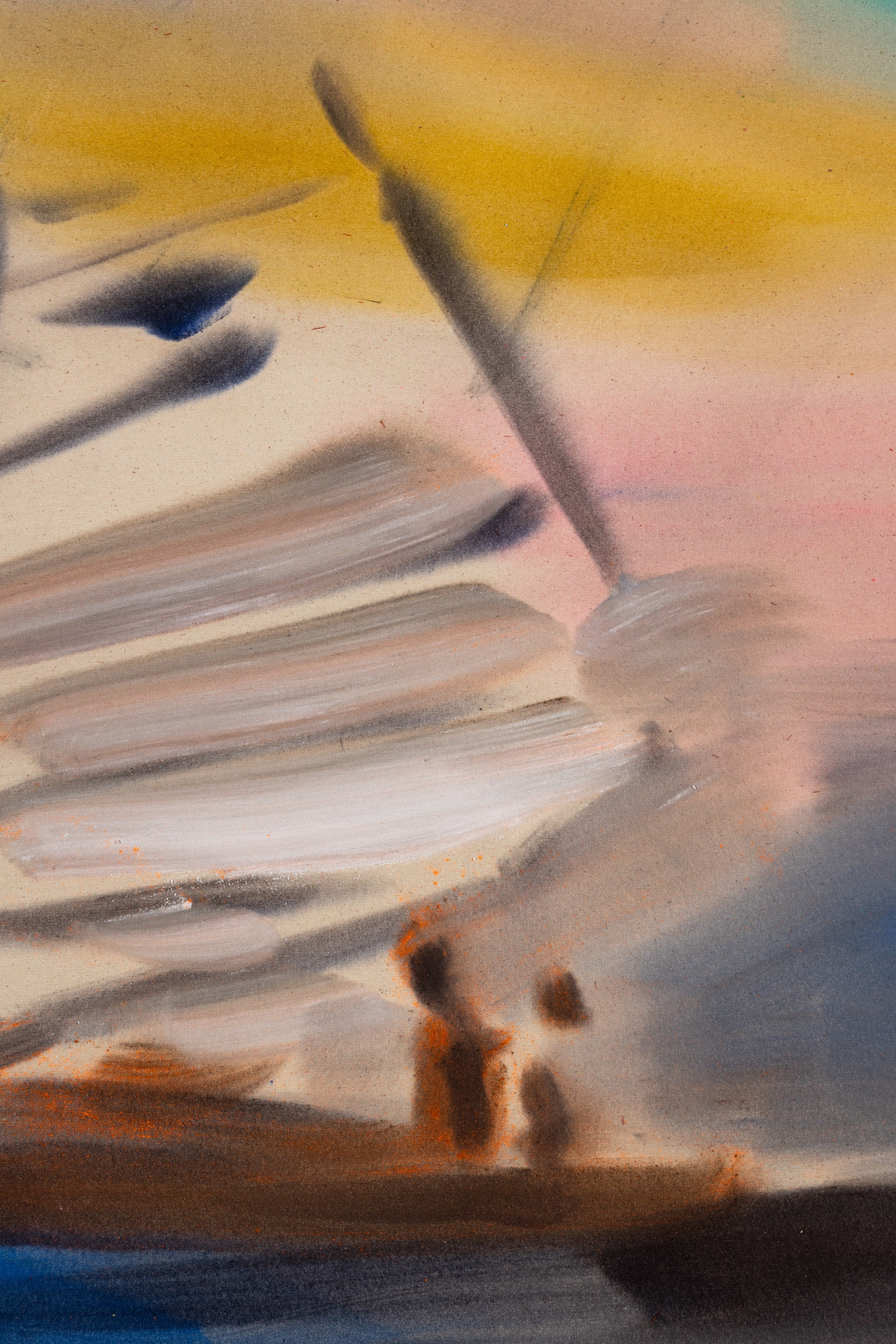 Sophie von Hellermann Never leave2024 Acrylic on canvas 130 x 150 cm 51 1/8 x 59 in