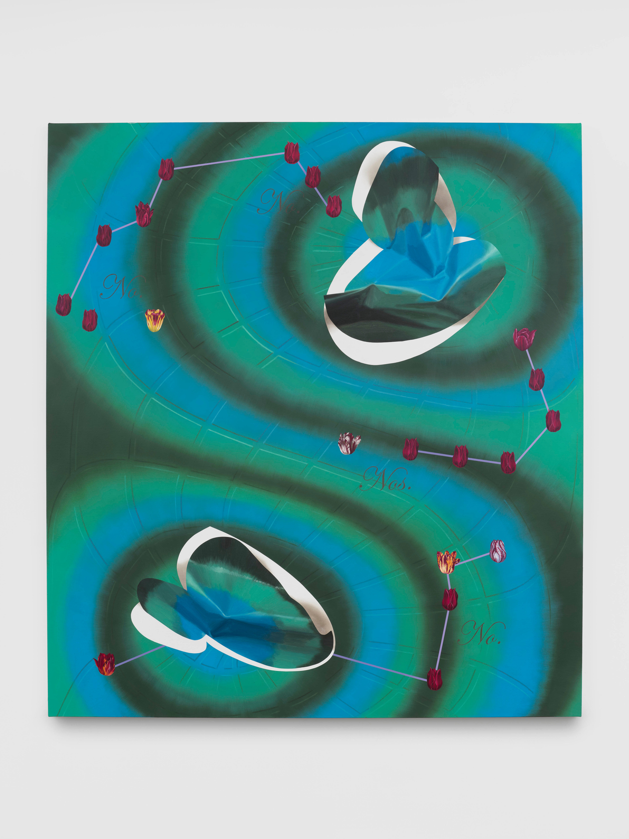 Vivien Zhang Plot Point2024 Acrylic and oil on linen 200 x 180 cm 78 3/4 x 70 7/8 in