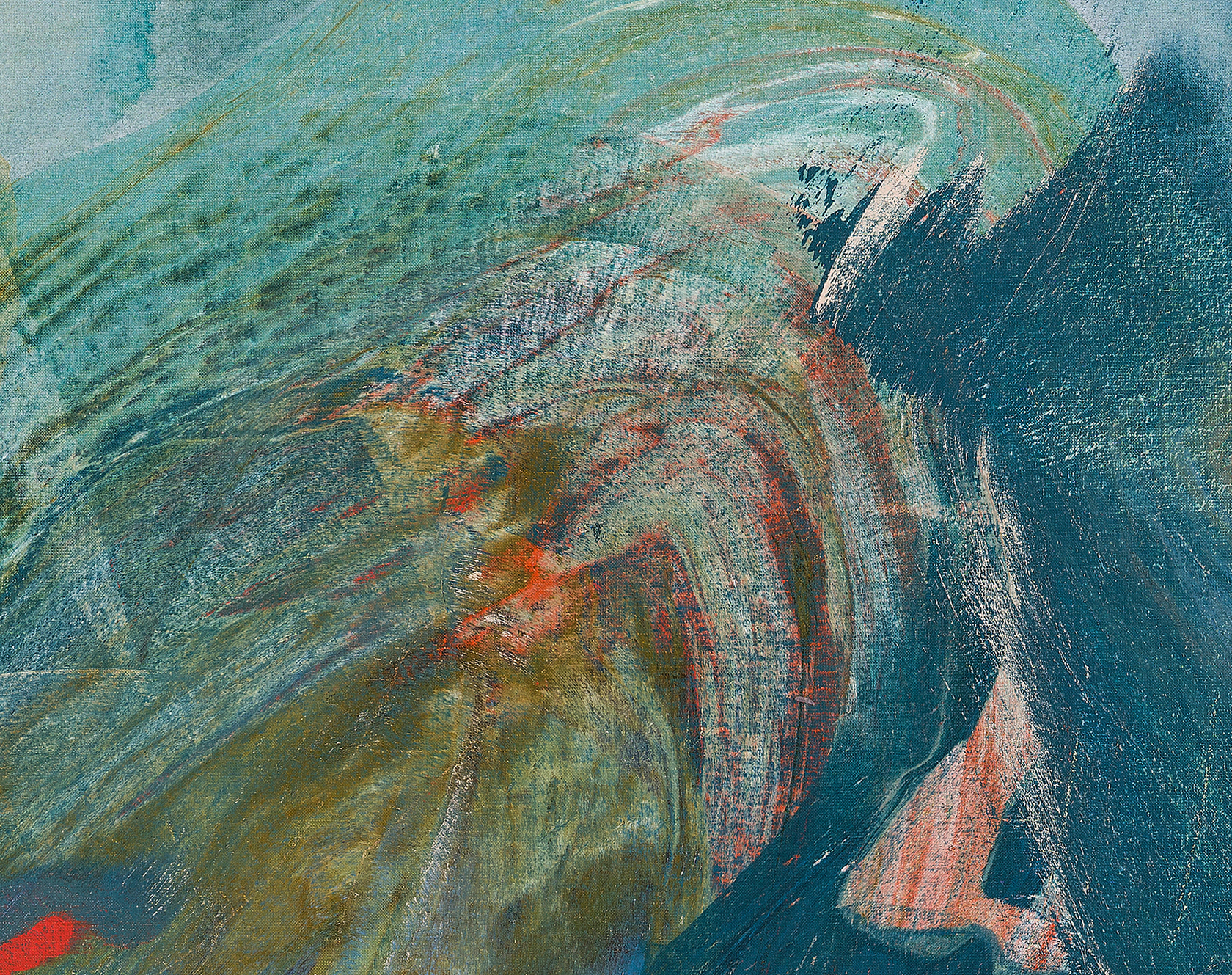 Ragna Bley Still Rush2025 Acrylic, oil and vinyl paint on linen canvas 116 x 207 cm 45 5/8 x 81...